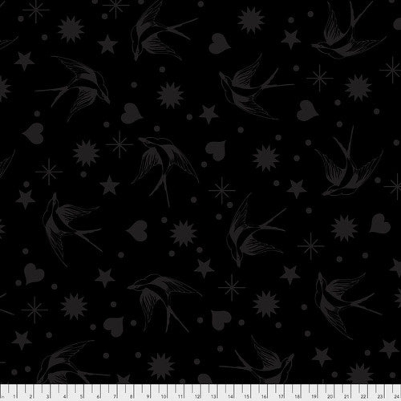 Fabric FreeSpirit Tula Pink Ink Fairy Flakes by the Quarter Yard PWTP157.INK